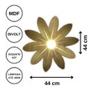 Ver imagem 3 de Luminária Teto tipo Pendente GIRASSOL MDF - Completa - Cor: Marrom