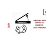 Porta Lambril 2,10x1,00 Com Visor, Friso E Puxador Esquerda - 2