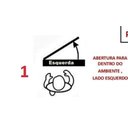 Ver imagem 2 de Porta Lambril 2,10x1,00 Com Visor, Friso E Puxador Esquerda