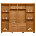 Ver imagem 2 de Guarda Roupa Casal Paranavai 8 Portas 6 Gavetas com Espelho Cinamomo - Santos Andirá
