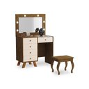 Ver imagem 1 de Penteadeira com Assento Pitsburgo Malbec Off White