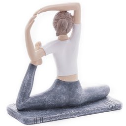 Figura Decorativa em Resina Yoga 14 X 5,5CM WOLFF - 3
