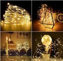 Ver imagem 5 de Kit Fio de Fada Micro Led Pilha 50 Lâmpadas Branco Quente Fixa 5 Metros 4 Unidades - Master Christma