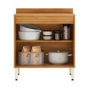 Ver imagem 2 de Balcão de Cozinha Plena 2 Portas 80cm Cinamon/nude Prime Tx - Demóbile