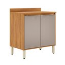 Ver imagem 1 de Balcão de Cozinha Plena 2 Portas 80cm Cinamon/nude Prime Tx - Demóbile