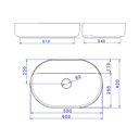 Ver imagem 5 de Cuba de Apoio Deca Slim 60x40 L.14060.m.94 Oval com Mesa Ébano Fosco