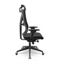 Ver imagem 2 de Cadeira Presidente Plaxmetal Darix X+ Base Italia Mecanismo Slider Assento Poliéster Preto T11