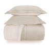 Edredom de Microfibra King Karsten com Porta Travesseiro Sonata Cinza Natural - 1