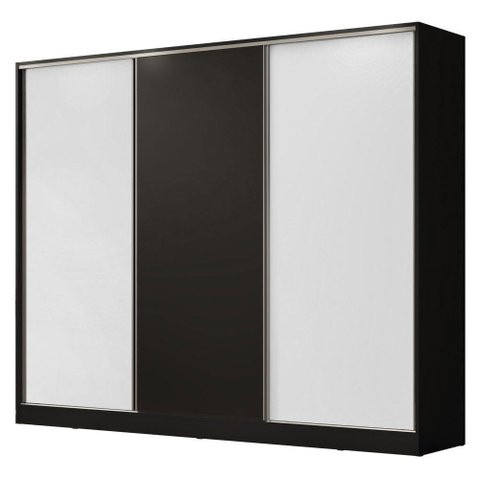 Guarda Roupa Casal Madesa Zurique 3 Portas de Correr