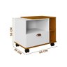 Gabinete Organizador Banheiro 1 Gaveta e Rodízios Branco Naturalle Taylor Shop Jm - 7
