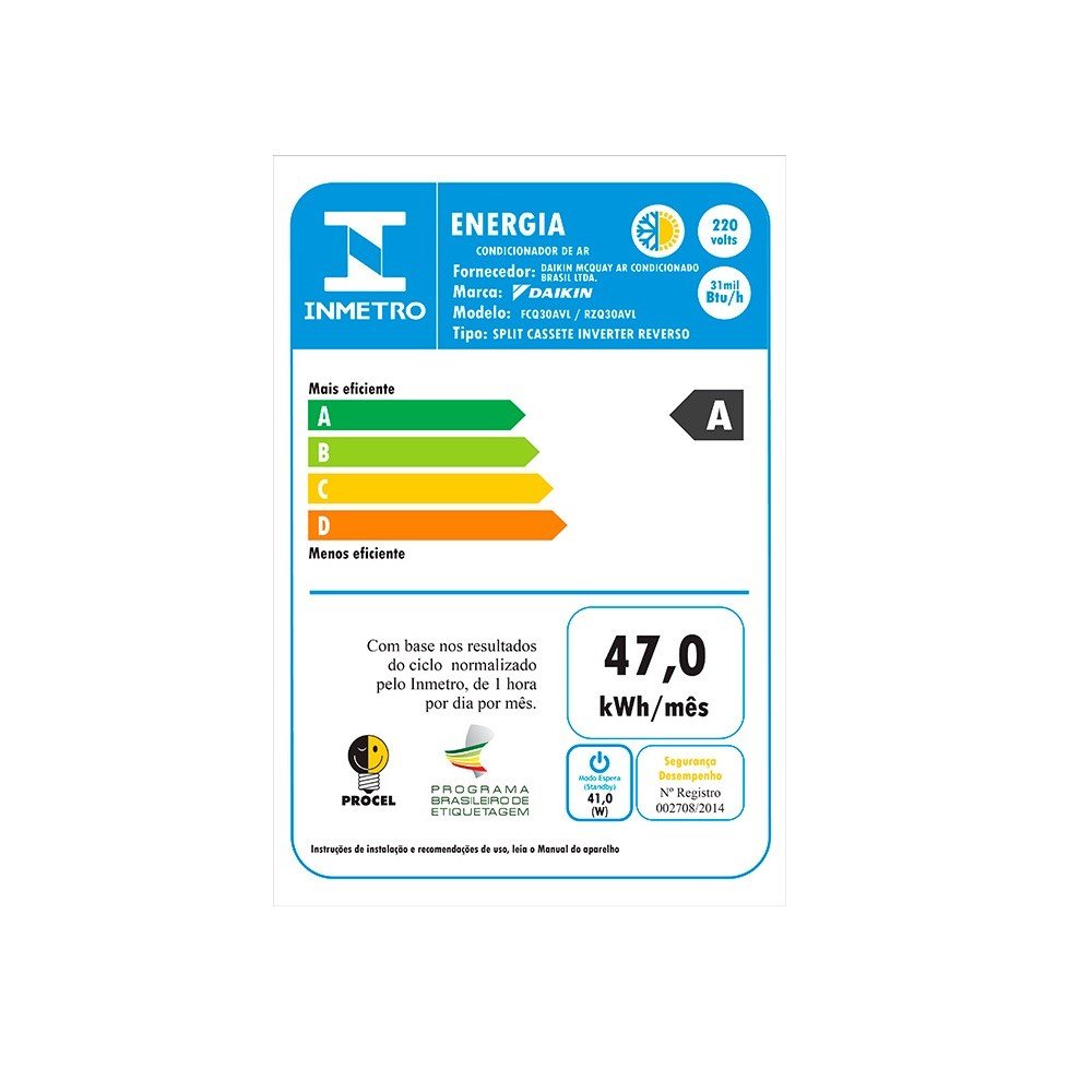 Ar Condicionado Cassete Daikin Sky Air 30000 Btus Quente e Frio 220v - 5