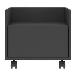 Gabinete Armário Banheiro 40 cm com Rodízios Multimóveis MP5035 Preto - 6