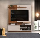 Ver imagem 1 de Estante Home Theaters para Salas Atenas C/pés - Élpis Móveis - Freijó/off White