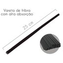 Ver imagem 5 de Lavabo Preto - Pingente, Vidro, Vareta Fibra, Tampa, Válvula