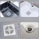 Ver imagem 2 de Kit 50 Filtro Adesivo Ralo Banheiro Retém Cabelo Descartável