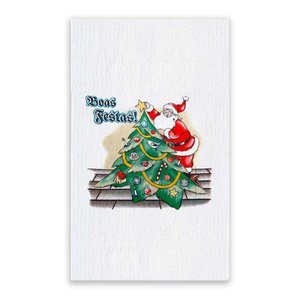 Pano de Prato Natal Gigante Algodão 75cm X 52cm