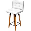 Ver imagem 2 de Kit 2 Banqueta Grace Para Cozinha Gourmet Ou Balcão Área Gourmet Pés Palito Corino