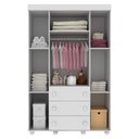 Ver imagem 4 de Quarto Completo com Berço 3x1 com Rodízios Multimóveis Pimpolho FG3011 Branco