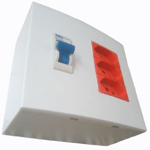 Caixa 4x4 Versatil Sobrepor Branco