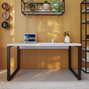 Ver imagem 2 de Mesa Diretor 150x70x75cm Yon YOME7150 Branco Tx - Est.Preta