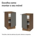Ver imagem 4 de Balcão de Cozinha 40 cm 1 Porta (sem Tampo) Rustic/Cinza Vik Madesa