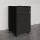 Ver imagem 6 de Gaveteiro Volante com Chave 36cm com 2 Gavetas e 1 Pasta Suspensa F5 Office