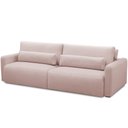 Ver imagem 6 de Sofá Retrátil Reclinável para Sala de Estar Living 210cm Sevilha F04 Veludo Rosê - Lyam Decor