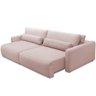 Sofá Retrátil Reclinável para Sala de Estar Living 210cm Sevilha F04 Veludo Rosê - Lyam Decor - 8