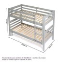 Ver imagem 3 de Beliche Multifuncional Elos 3 em 1 Flexível Casatema MadeiraOriginals Gray