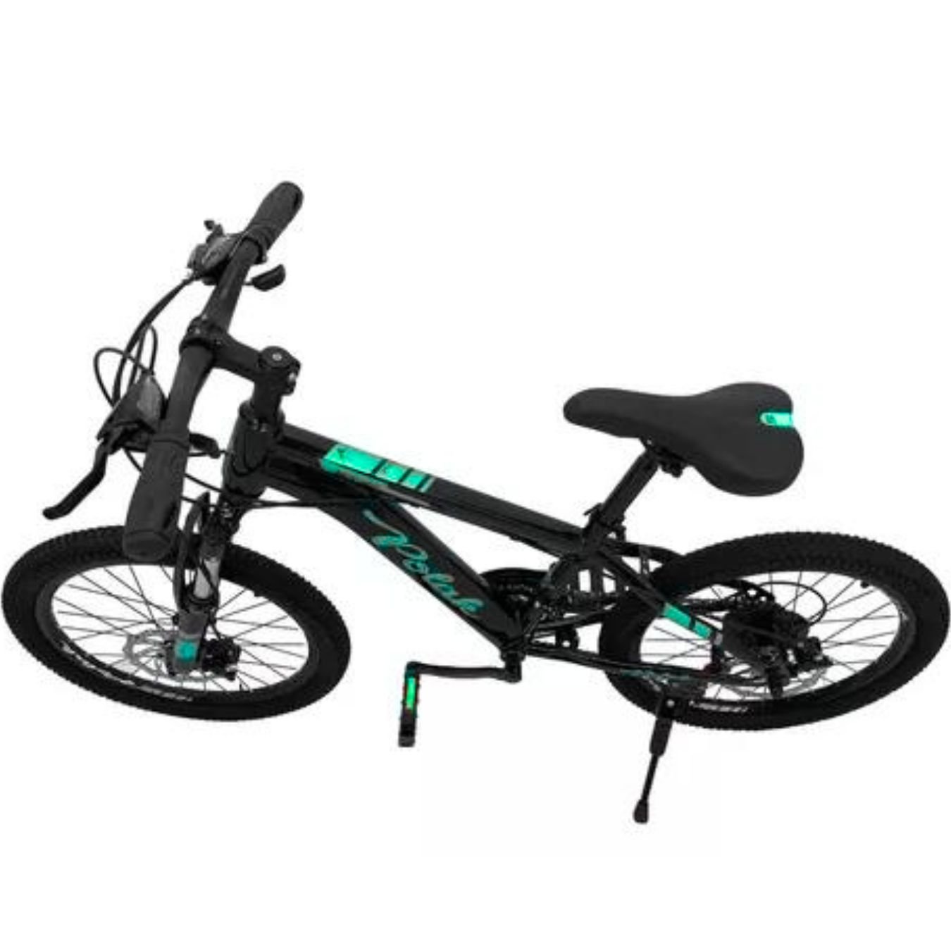 Bicicleta Aro 20 21 Marchas Cor:verde/agua - 3