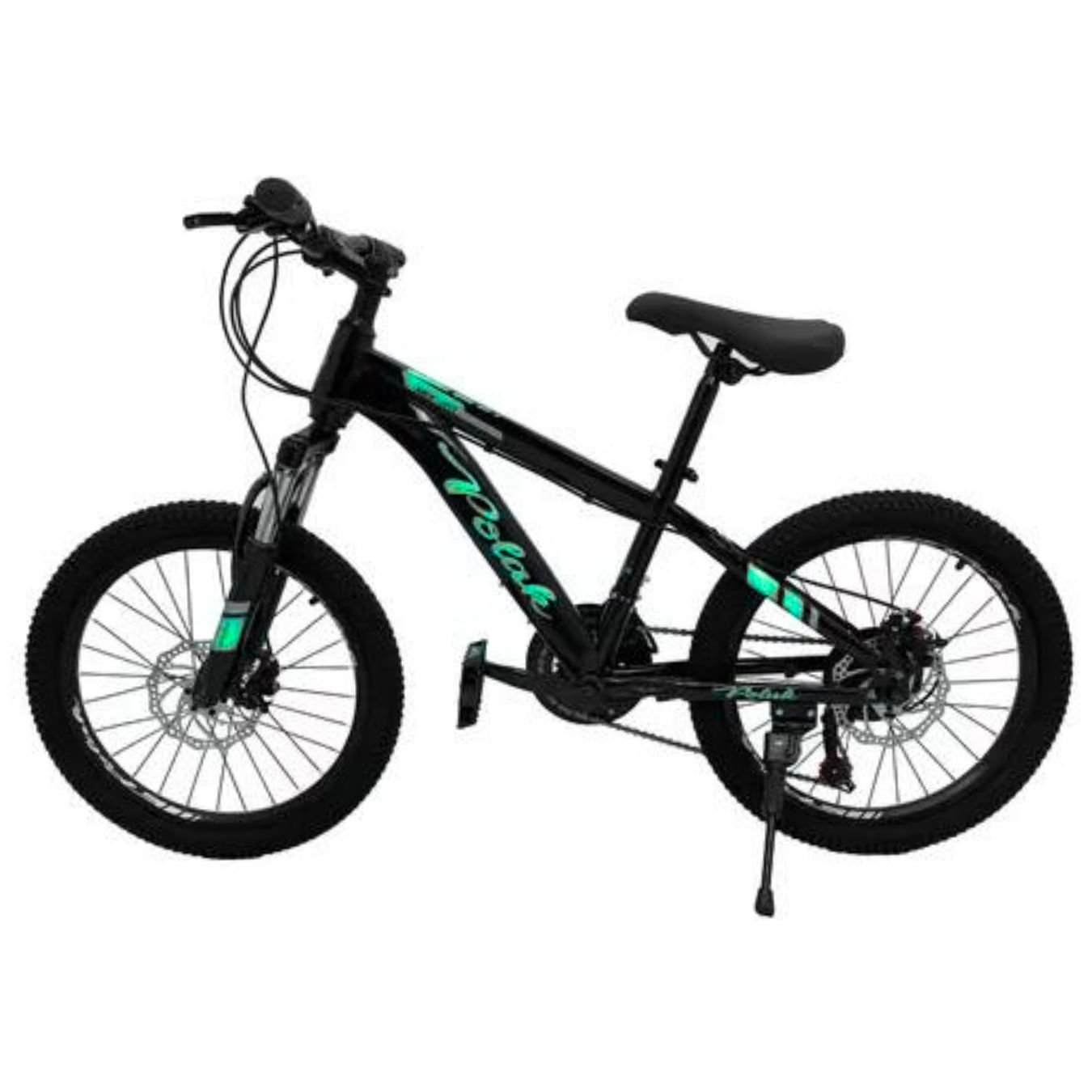 Bicicleta Aro 20 21 Marchas Cor:verde/agua - 5