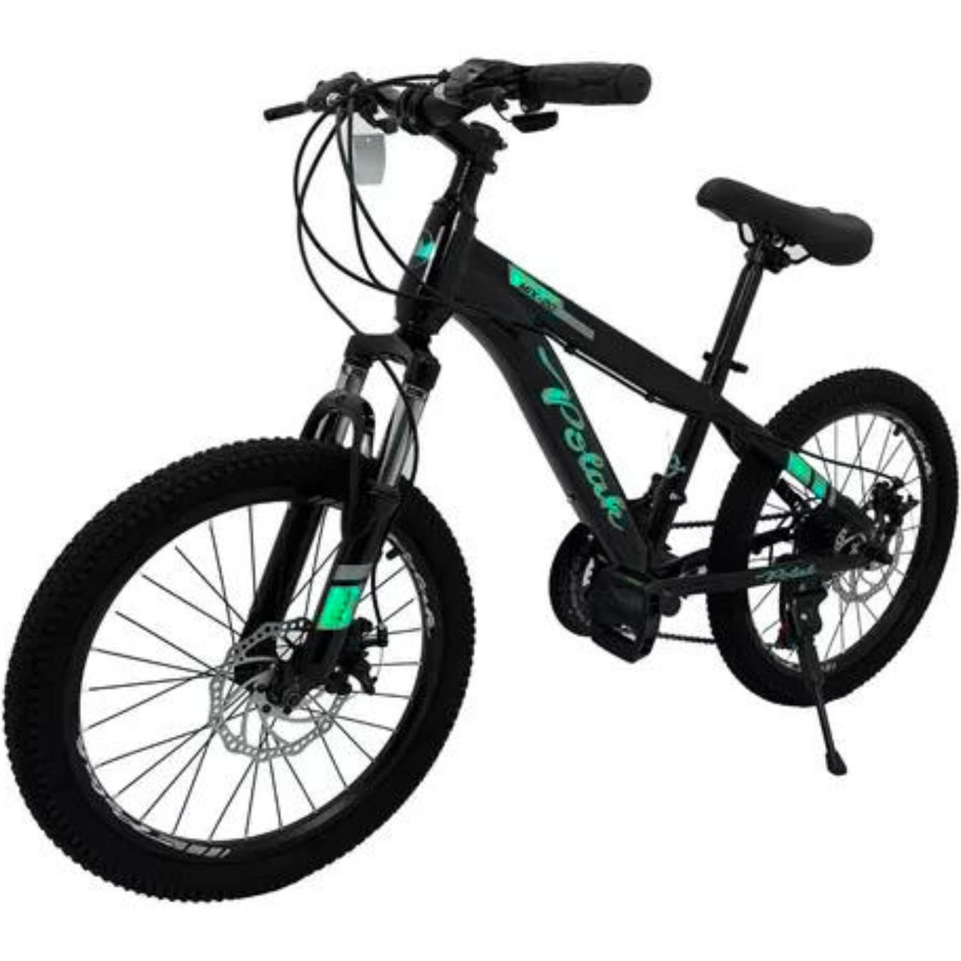 Bicicleta Aro 20 21 Marchas Cor:verde/agua