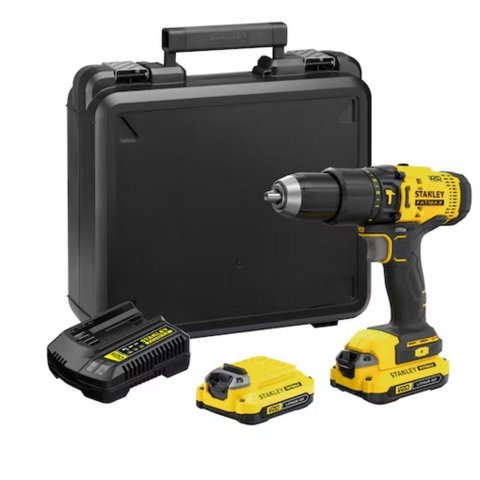 Parafusadeira e Furadeira Stanley Profissional SCD711C1K-Br com Bateria 20V