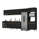 Ver imagem 2 de Cozinha Modulada Completa 357cm 6 Pçs com Balcão para Cooktop Veneza Multimóveis MP2272