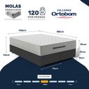 Ver imagem 6 de Cama Box + Colchão de Mola Ensacada Ortobom Plenno Queen