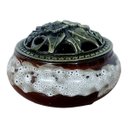 Ver imagem 1 de Incensario Turíbulo Metal Porcelana 7 Cm Defumador Mesclado