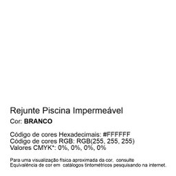 Rejunte Piscina Impermeável Cor Branco 1kg - 2