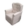 Poltrona De Amamentação Balanço E Puff Livia Bege Claro - 3