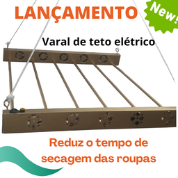 Secadora de Roupas Ar Frio Varal De Teto Elétrico - BIVOLT - 2