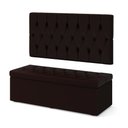 Ver imagem 2 de Kit Painel Centaurus 200 e Calçadeira Sagitarius Couro Aradecor