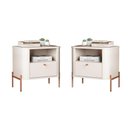 Ver imagem 1 de Jogo de Mesa de Cabeceira Bali Off White Bronze