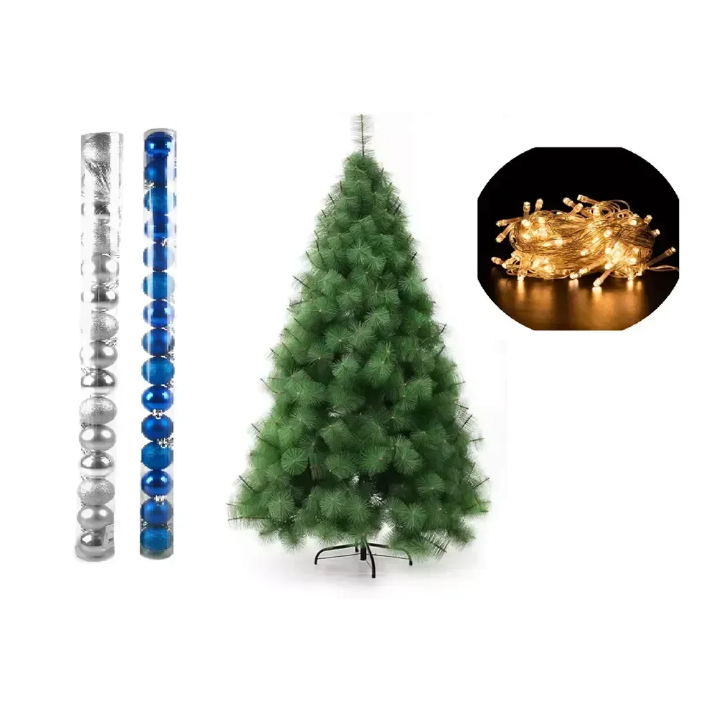 Arvore de Natal Pinheiro 1,2 Metros 90 Galhos com Enfeites - 1