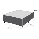 Ver imagem 6 de Cama Box com Colchão Viúva Poli Pillow D33 Espuma Bege Corino Branco Ortobom