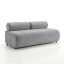 Ver imagem 6 de Sofá 3 Lugares Orgânico para Sala Base Fixa Nara Suede D03 - D'Rossi