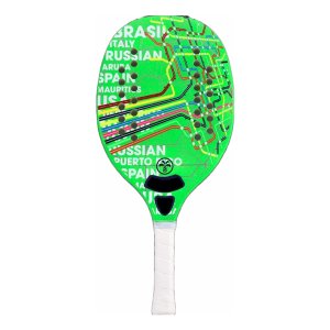 Raquete Turquoise Beach Tennis Concept Verde Limão Ultra