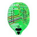 Ver imagem 2 de Raquete Turquoise Beach Tennis Concept Verde Limão Ultra