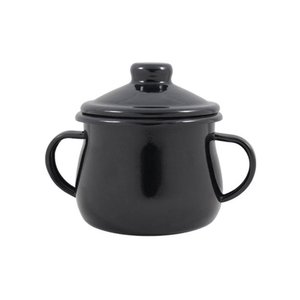 Açucareiro Esmaltado Preto 380 Ml Ewel