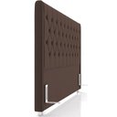 Ver imagem 6 de Cabeceira Cama Box Queen 160cm Estofada Frizza P05 Veludo Marrom - Lyam Decor