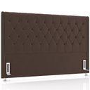 Ver imagem 1 de Cabeceira Cama Box Queen 160cm Estofada Frizza P05 Veludo Marrom - Lyam Decor
