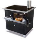 Ver imagem 6 de Fogão A Lenha Pizzaiolo Chapa Vitrocerâmica Preto Direita Antonow